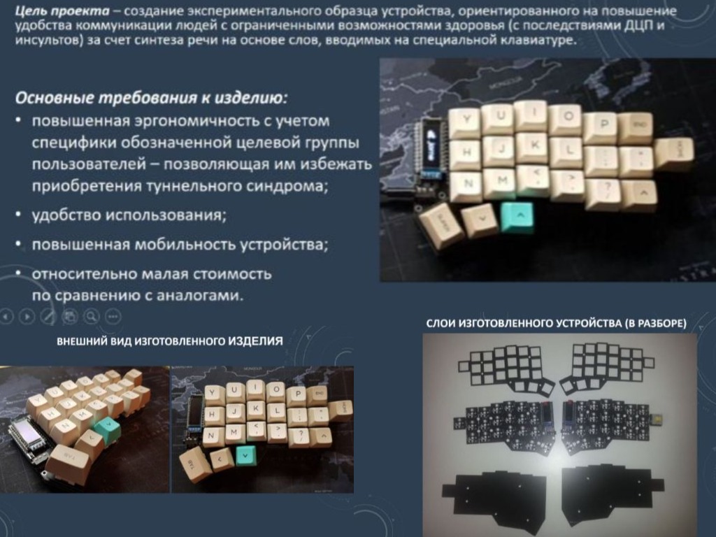 Мобильное коммуникационное устройство для людей с ограниченными возможностями